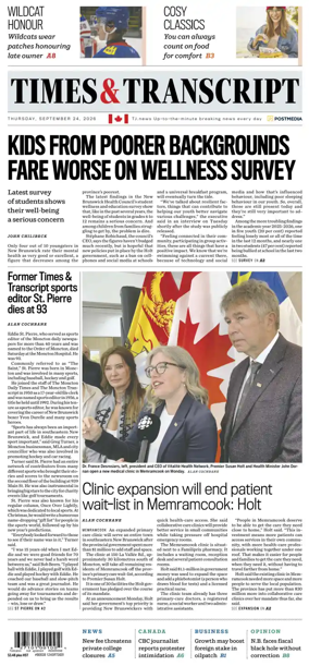 Cover of Times & Transcript
