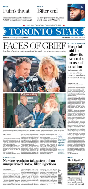 Cover of Toronto Star