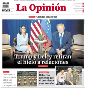 Cover of La Opinion