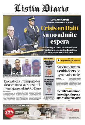 Cover of Listin Diario