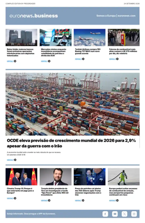 Cover of Euronews Business (Portuguese)