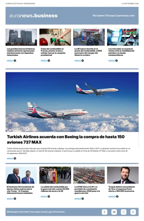 Cover of Euronews Business (Spanish) Compiled Edition