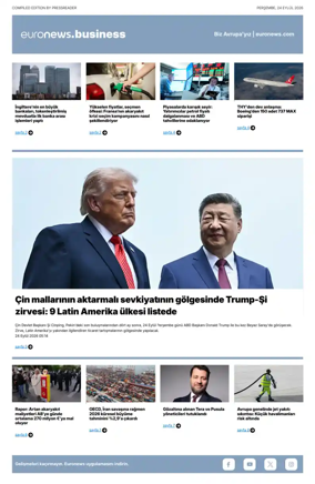 Cover of Euronews Business (Turkish) Compiled Editions