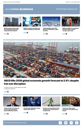 Cover of Euronews Business