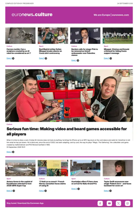 Cover of Euronews Culture and Sport Compiled Edition