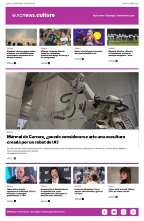 Cover of Euronews Culture and Sport (Spanish) Compiled Edition