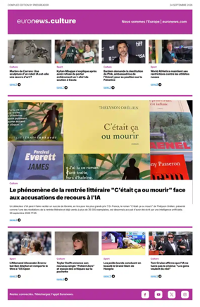 Cover of Euronews Culture (French)