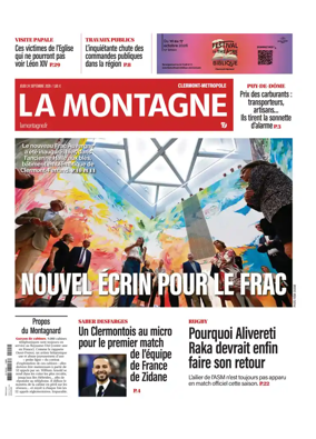 Cover of La Montagne (Clermont-Metropole)
