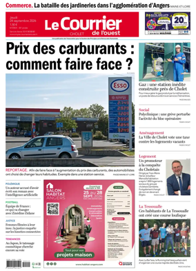 Cover of Le Courrier de l’Ouest (Cholet)