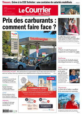 Cover of Le Courrier de l’Ouest (Deux-Sevres)