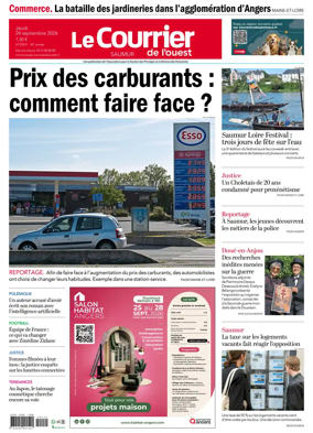Cover of Le Courrier de l’Ouest (Saumur)