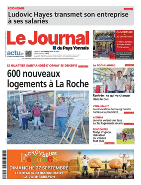 Cover of Le Journal du Pays Yonnais