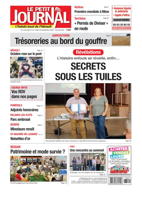 Cover of Le Petit Journal - L'hebdo local de l'Herault