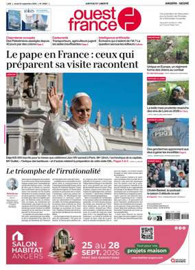 Cover of Ouest France (Angers / Segre)