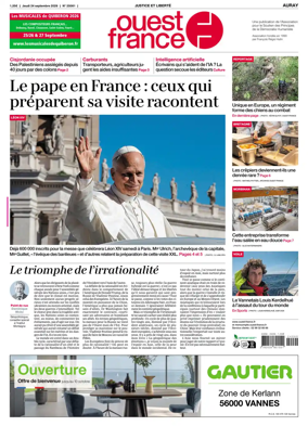 Cover of Ouest France (Auray)
