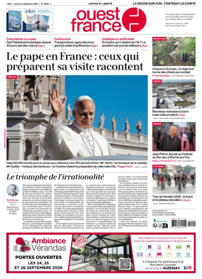 Cover of Ouest France (La Roche-sur-Yon - Fontenay-le-Comte)