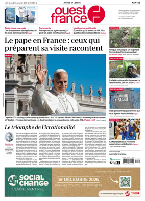 Cover of Ouest France (Nantes)