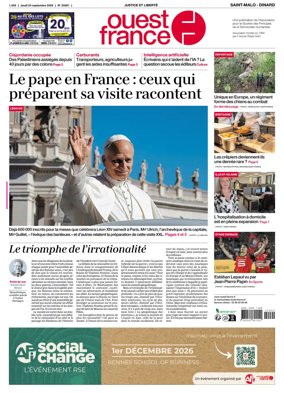 Cover of Ouest France (Saint-Malo)