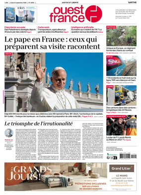 Cover of Ouest France (Sarthe)