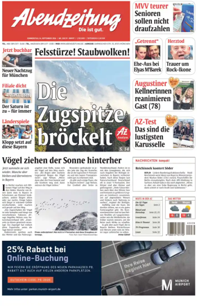 Cover of Abendzeitung Munchen