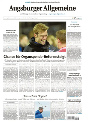 Cover of Augsburger Allgemeine (Ausgabe Stadt)