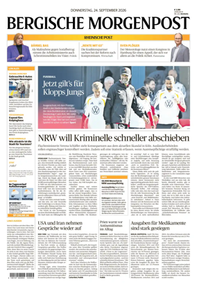 Cover of Bergische Morgenpost Wermelskirchen/Huckeswagen/Radevormwald