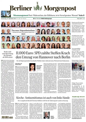 Cover of Berliner Morgenpost