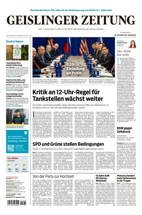 Cover of Geislinger Zeitung