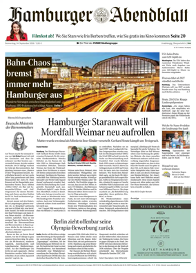 Cover of Hamburger Abendblatt (Harburg)