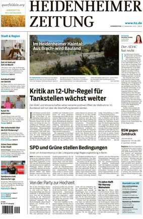 Cover of Heidenheimer Zeitung