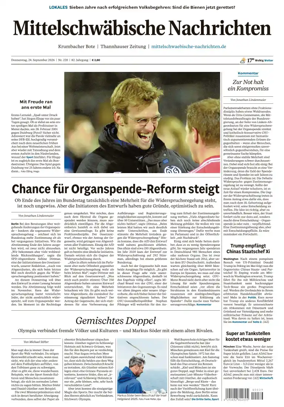 Cover of Mittelschwaebische Nachrichten