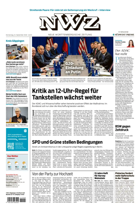 Cover of NWZ – Neue Wurttembergische Zeitung