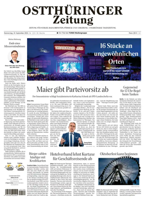 Cover of Ostthuringer Zeitung (Posneck)