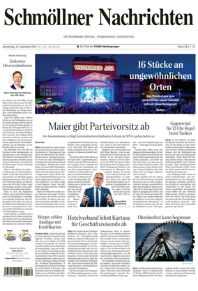 Cover of Ostthuringer Zeitung (Schmolln)