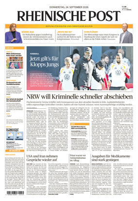 Cover of Rheinische Post Krefeld Kempen