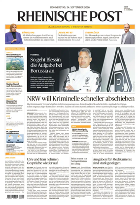 Cover of Rheinische Post - Monchengladbach and Korschenbroich