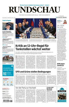 Cover of Rundschau fur den Schwabischen Wald – Der Kocherbote