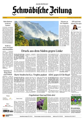 Cover of Schwabische Zeitung (Alb-Donau)