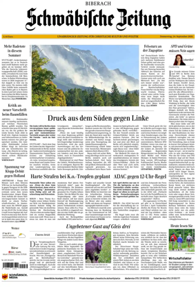 Cover of Schwabische Zeitung (Biberach)