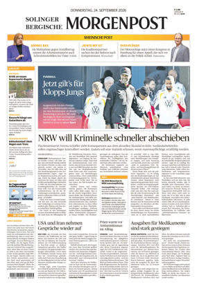 Cover of Solinger Bergische Morgenpost/Remscheid