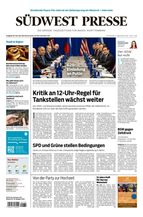 Cover of Sudwest Presse