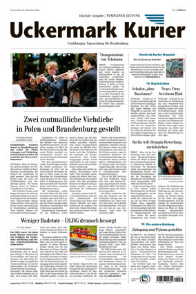 Cover of Templiner Zeitung