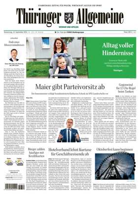 Cover of Thuringer Allgemeine (Apolda)