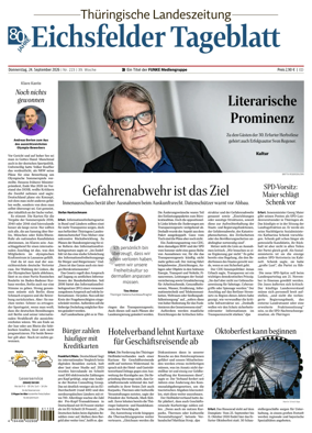 Cover of Thuringische Landeszeitung (Eichsfeld)