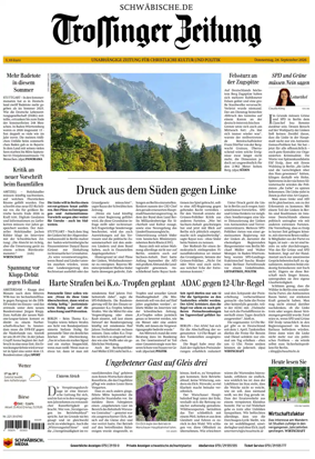 Cover of Trossinger Zeitung