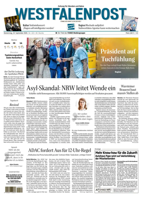 Cover of Westfalenpost (Menden)