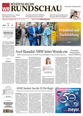 Cover of Westfalische Rundschau (Bad Berleburg Wittgenstein)