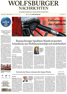 Cover of Wolfsburger Nachrichten (Wolfsburg-Gifhorn)