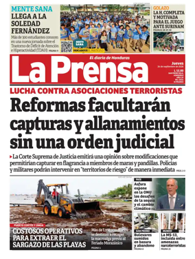 Cover of Diario La Prensa