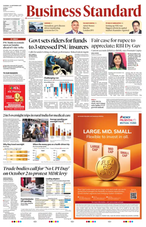 Cover of Business Standard